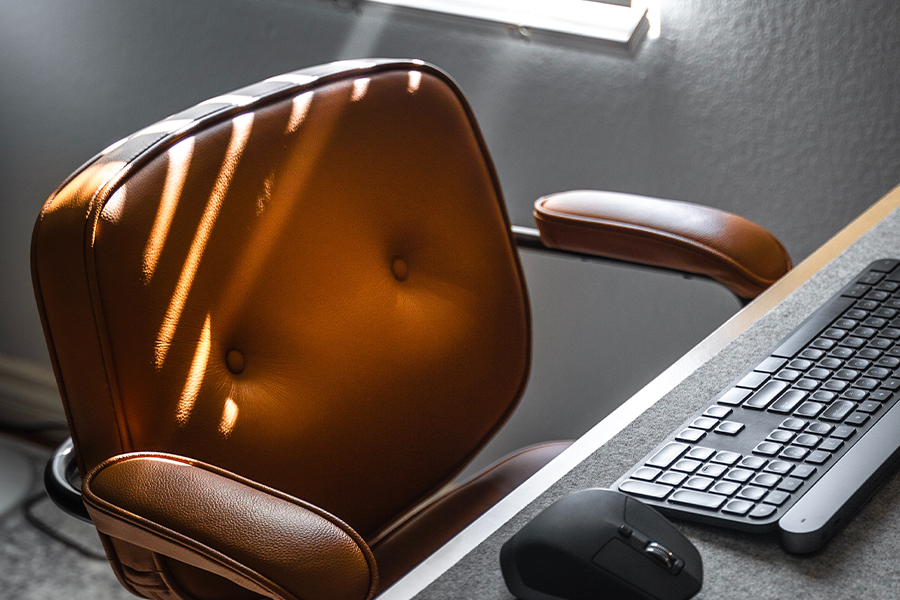 leather desk chair
