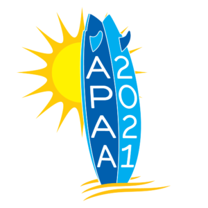 APAA 2021 surfboard logo