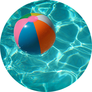 pool ball floating