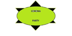 corona party logo