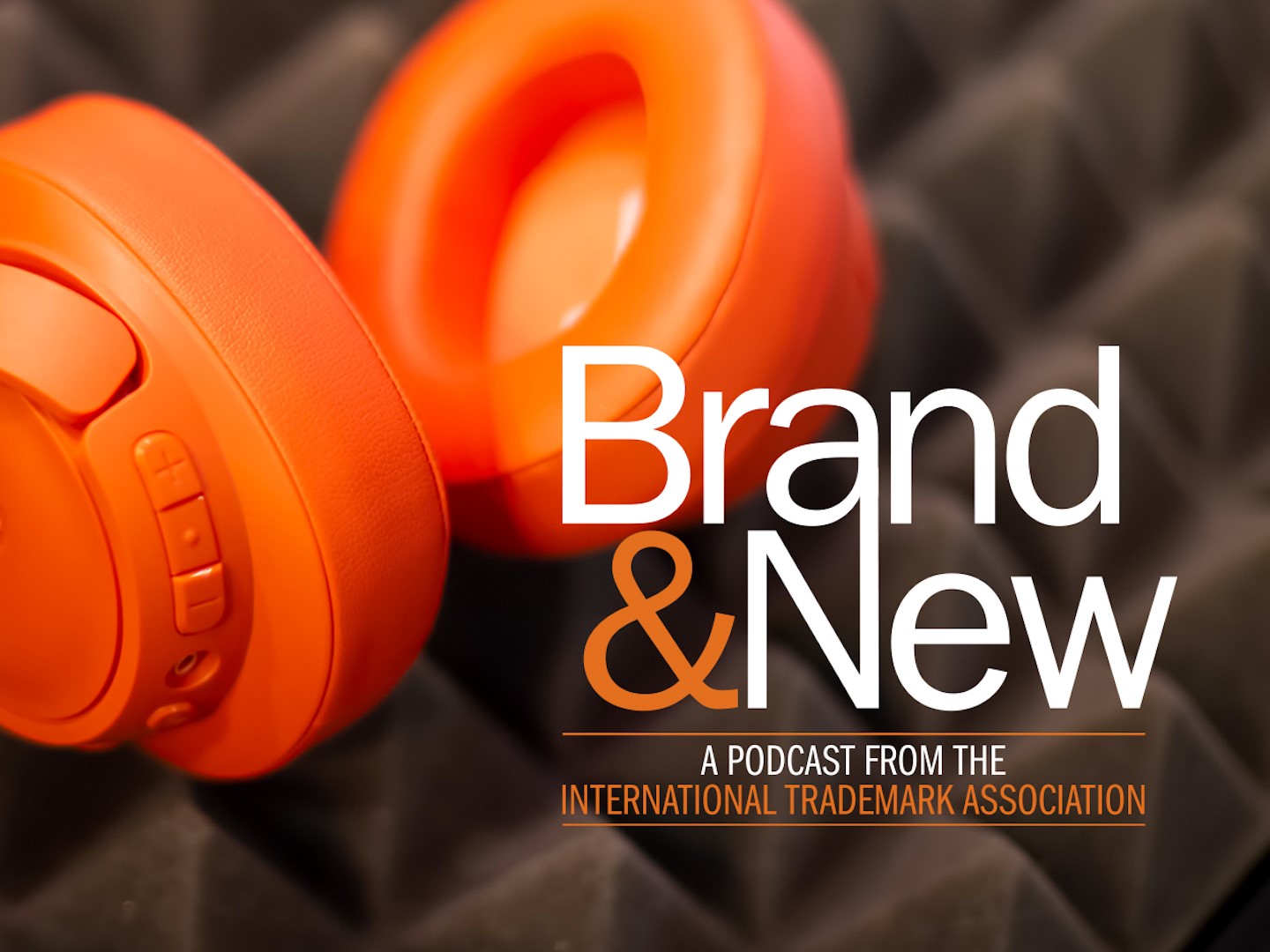 Brand and New logo with orange headphones