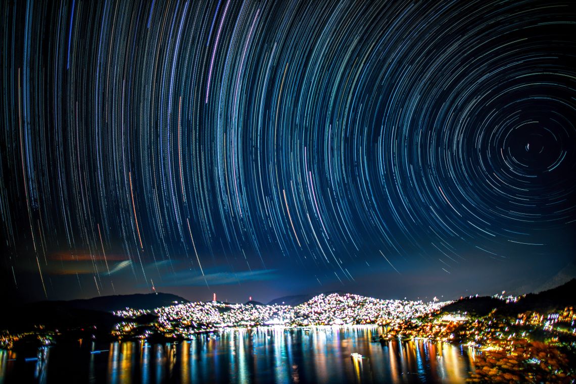 Mexico stars over city skyline