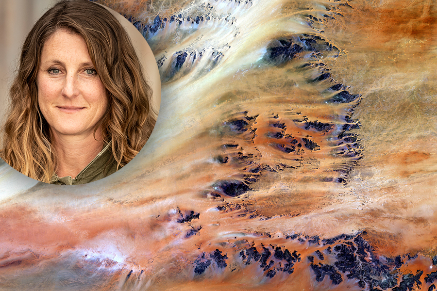 Heather Dessouky head shot and landscape