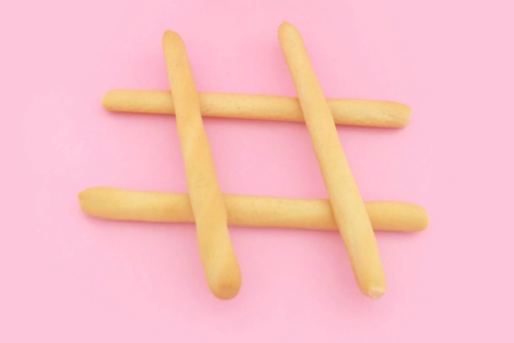 influencer-fries-hashtag-pink-background