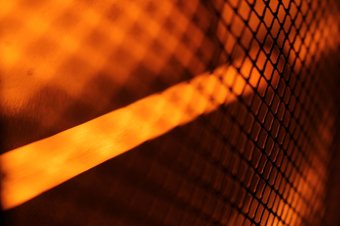 fence orange light